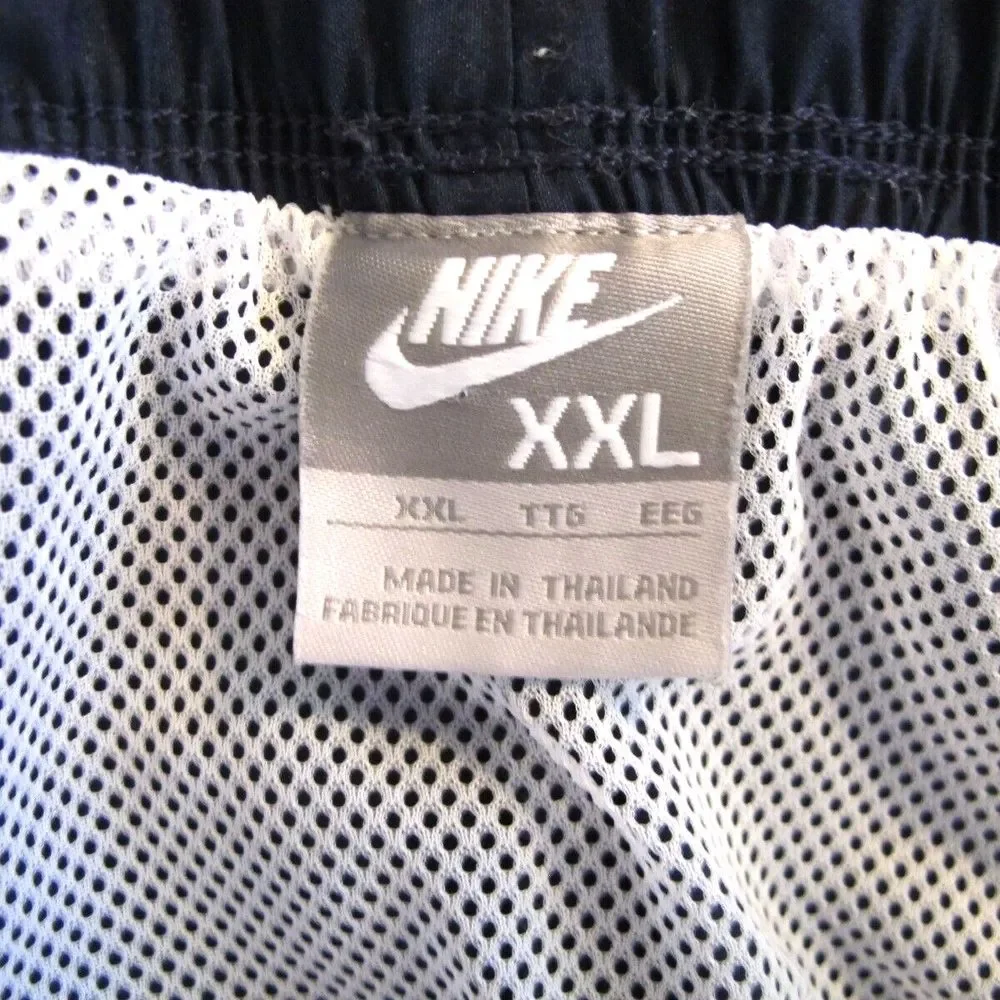 Men's XXL‎ Vintage Nike Drawstring Navy Blue Lined Swimsuit / Board Shorts